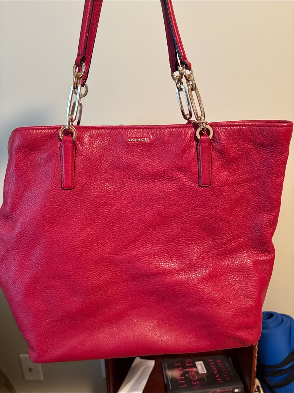 Red Coach bag
